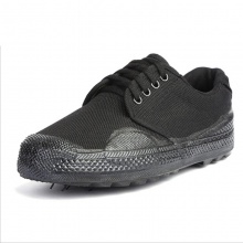 裕东鞋业3566低帮中国梦工地民工解放鞋黑色工作鞋棉布鞋耐磨劳保